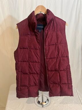 Lands' End Deep Burgundy Quilted Vest
